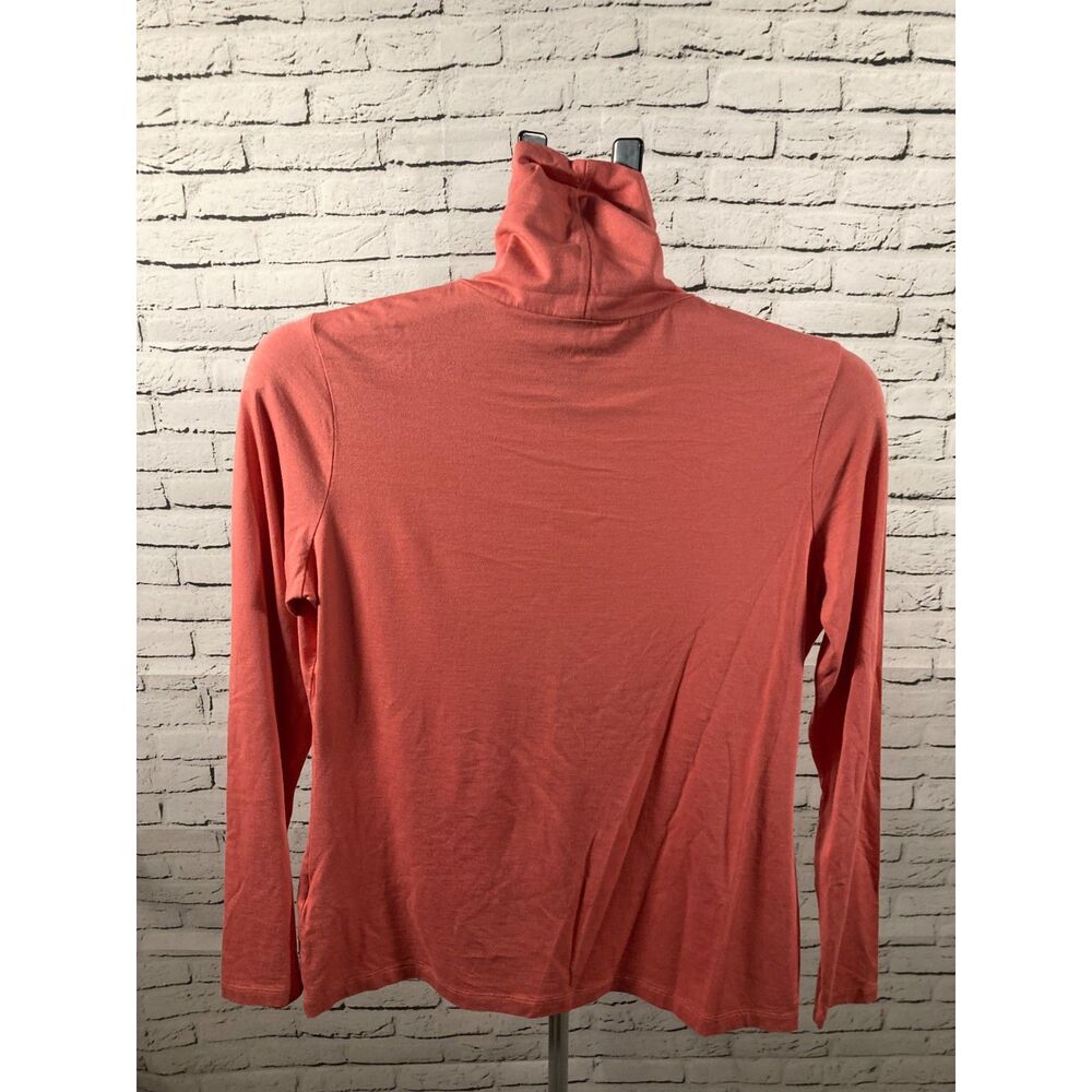 Lands’ End Salmon Turtleneck Size MP Soft Lightweight Knit